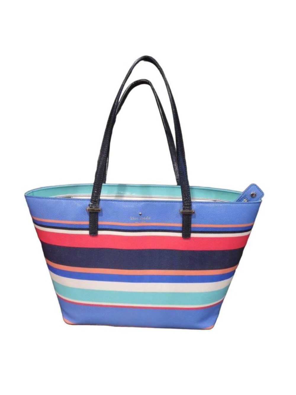 Kate Spade New York Women's Cedar Street Striped Zip Top Tote Bag Mulicolor